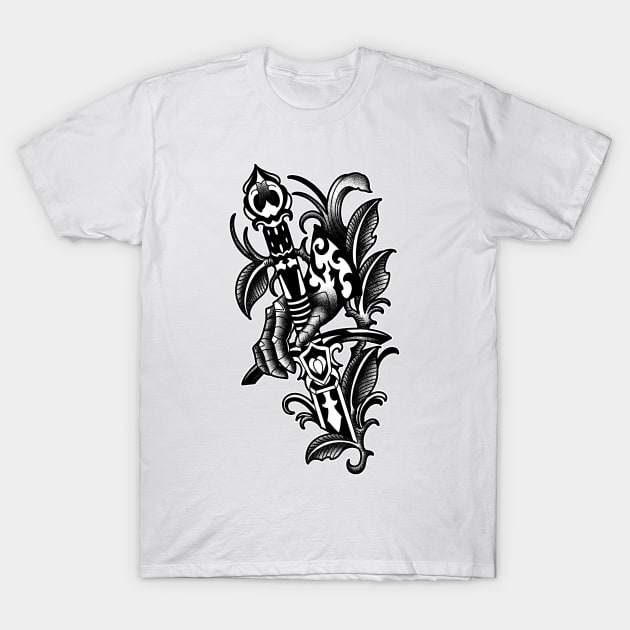 Sword and Leaf T-Shirt by Halfsleeper